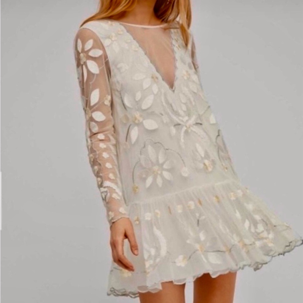 Free People Hearts are Wild Mini Dress